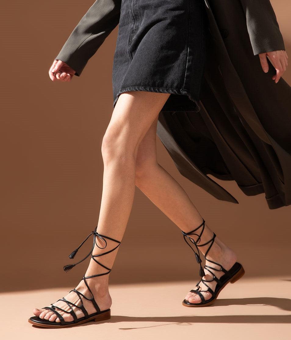 Women Lace Up Sandals - Jimi Brothers