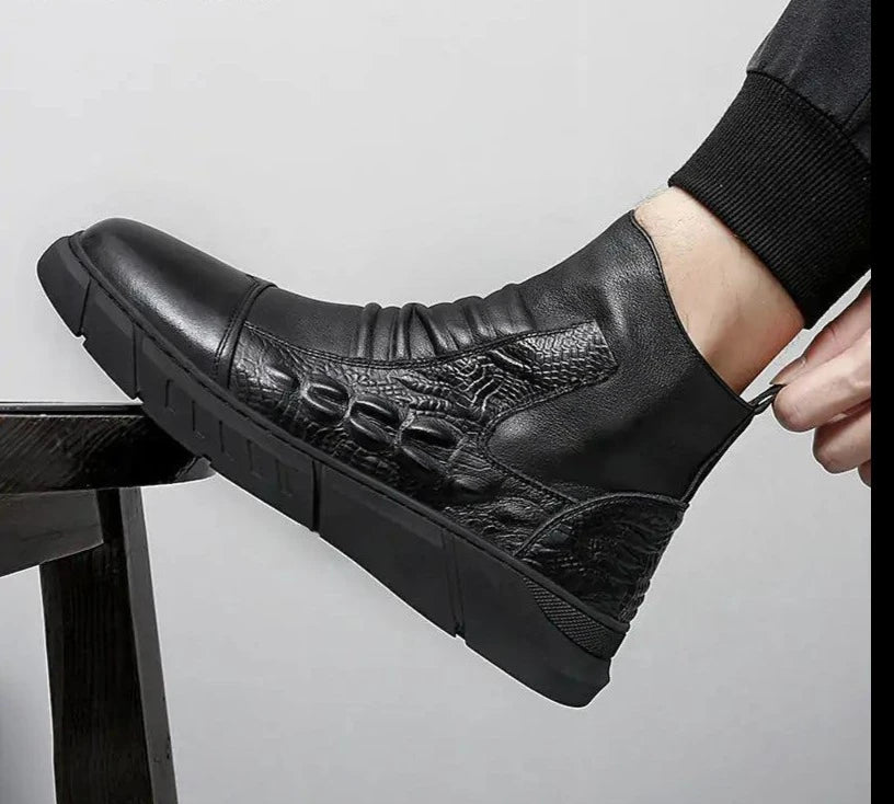 Thick-soled Men Work Boots Shoes - Jimi Brothers