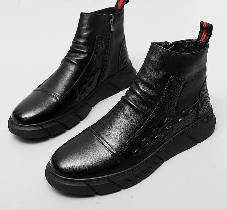 Thick-soled Men Work Boots Shoes - Jimi Brothers