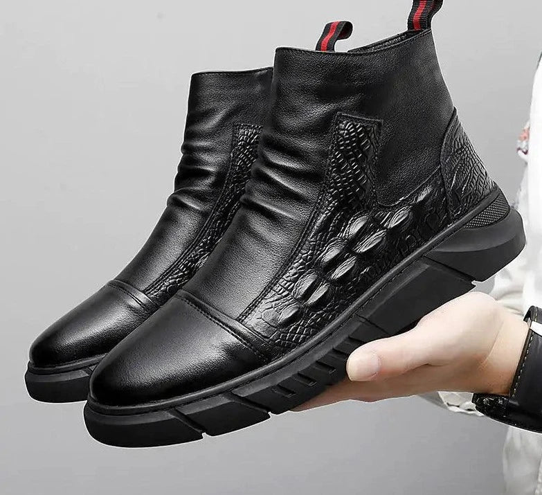 Thick-soled Men Work Boots Shoes - Jimi Brothers