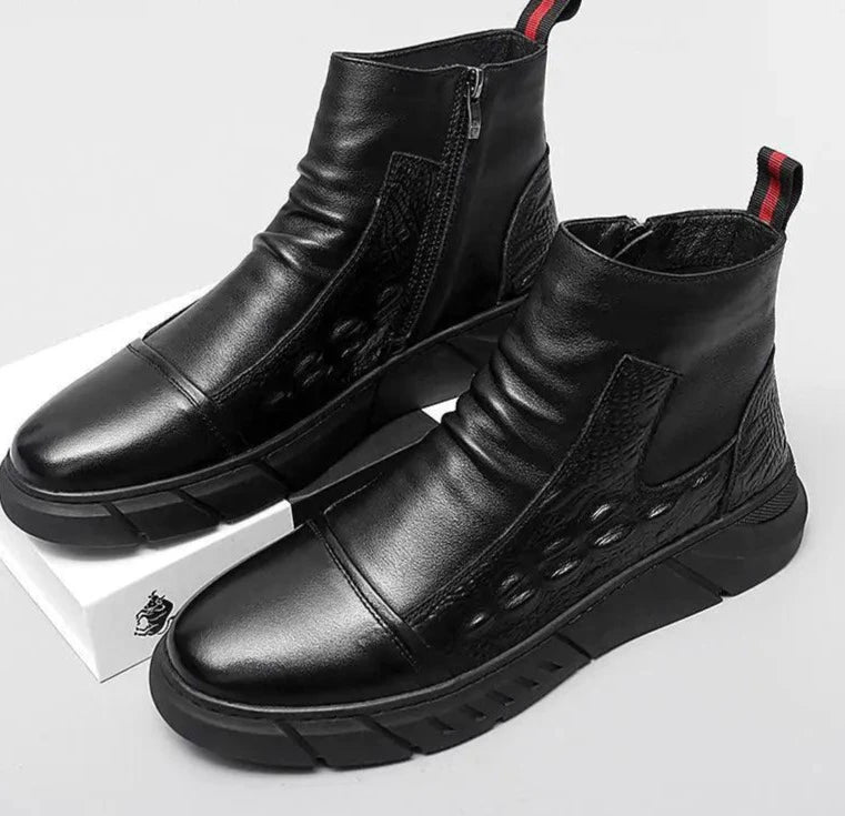 Thick-soled Men Work Boots Shoes - Jimi Brothers