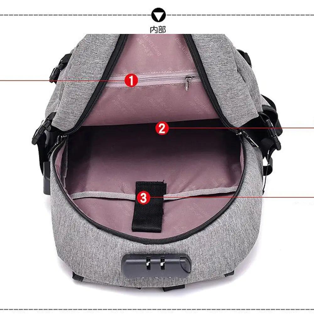 USB Charging Waterproof Backpack - Jimi Brothers