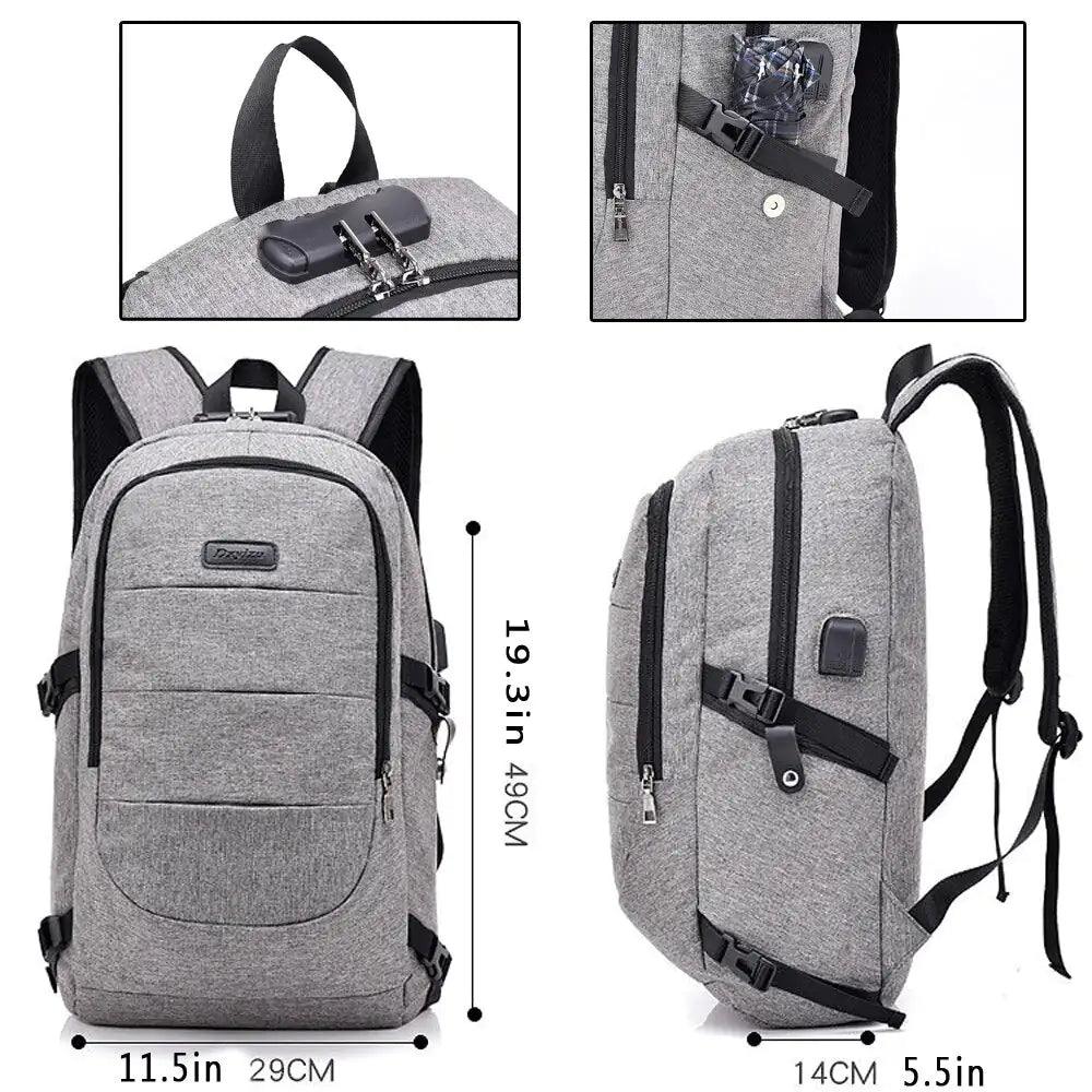 USB Charging Waterproof Backpack - Jimi Brothers