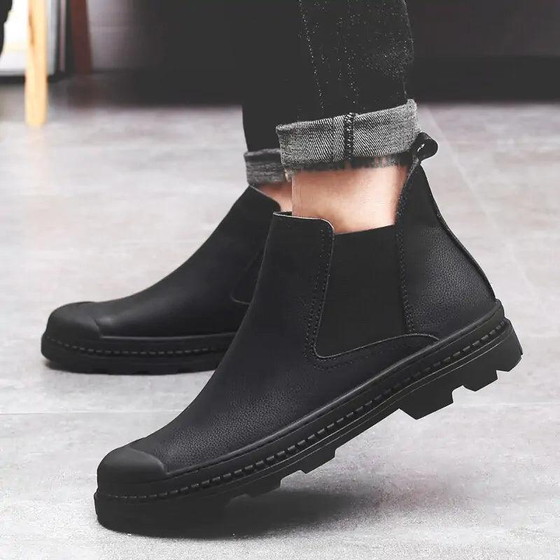 Warm Male Leather Shoes - Jimi Brothers