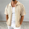 Short-sleeved hollow cardigan,