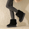 Warm and Mid-tube Thick-soled Plush Snow Boots Winter For Women