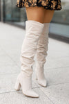 Fall Winter Fashion High Heel Pointed Toe Suede Women&#39;s Over-the-knee Boots