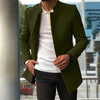 Men&#39;s Slim Coat Fashion Single-breasted Solid Color Business Jackets Fall And Winter Tops Outwear Clothing