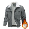 Winter Lapel Fleece Jacket With Pockets Warm Thicken Cotton Coat Men&#39;s Clothing