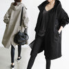 Korean loose solid color British trench coat