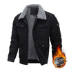 Winter Lapel Fleece Jacket With Pockets Warm Thicken Cotton Coat Men&#39;s Clothing