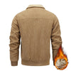 Winter Lapel Fleece Jacket With Pockets Warm Thicken Cotton Coat Men&#39;s Clothing