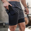 Men&#39;s Gym Fitness Running Shorts 2-in-1