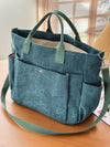 Thick Corduroy Shoulder Bags Simple All-match Commute Totes