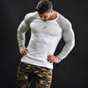 Men&#39;s Slim Fit Long Sleeve T-Shirts for Spring/Summer