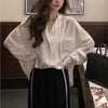 Fashion Personality Women&#39;s Embroidered Shirt Cardigan