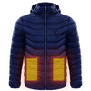 Men Heated Puffer Jacket Electric Heating Coat Insulated Hood Windbreaker 9Heat Zones