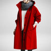 Korean loose solid color British trench coat