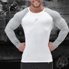 Men&#39;s Slim Fit Long Sleeve T-Shirts for Spring/Summer