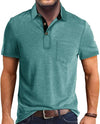 Summer Men&#39;s Clothing Short Sleeve Lapel T-shirt