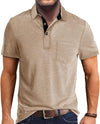 Summer Men&#39;s Clothing Short Sleeve Lapel T-shirt