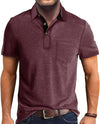 Summer Men&#39;s Clothing Short Sleeve Lapel T-shirt