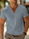 Men&#39;s Solid Color Casual Sports Short Sleeve T-shirt