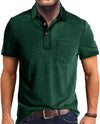 Summer Men&#39;s Clothing Short Sleeve Lapel T-shirt