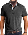 Summer Men&#39;s Clothing Short Sleeve Lapel T-shirt