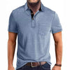 Summer Men&#39;s Clothing Short Sleeve Lapel T-shirt