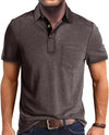 Summer Men&#39;s Clothing Short Sleeve Lapel T-shirt