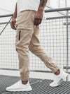 Men&#39;s Side Zipper Pocket Decoration Casual Long Pants