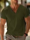 Men&#39;s Solid Color Casual Sports Short Sleeve T-shirt