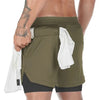 Men&#39;s Gym Fitness Running Shorts 2-in-1