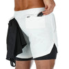 Men&#39;s Gym Fitness Running Shorts 2-in-1