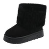 Warm and Mid-tube Thick-soled Plush Snow Boots Winter For Women