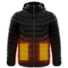 Men Heated Puffer Jacket Electric Heating Coat Insulated Hood Windbreaker 9Heat Zones