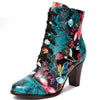 Armak2 - Vibrant Floral Pattern Leather Booties For Women - Jimi Brothers 