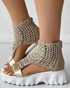 Braided Geometric Wedge Sandals - Jimi Brothers 