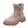 Snow Boots Women&#39;s Trendy Winter New Short Suede Fur Integrated