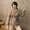 Waist Jacket Ribbed Diamond Check Down Cotton Clothes