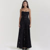 Carmen - Elegant Evening Suspender Lace Long summer Dress