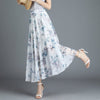 Chiffon skirt women summer new floral midi skirt