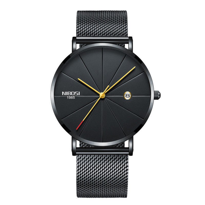 Couple mesh belt casual quartz watch