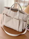 Thick Corduroy Shoulder Bags Simple All-match Commute Totes