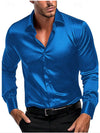 Men&#39;s British Style Shirt Long Sleeve