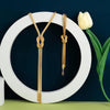 Estelle - Jewelry set in a long smooth twisted chain - Jimi Brothers 