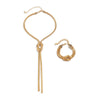 Estelle - Jewelry set in a long smooth twisted chain - Jimi Brothers 