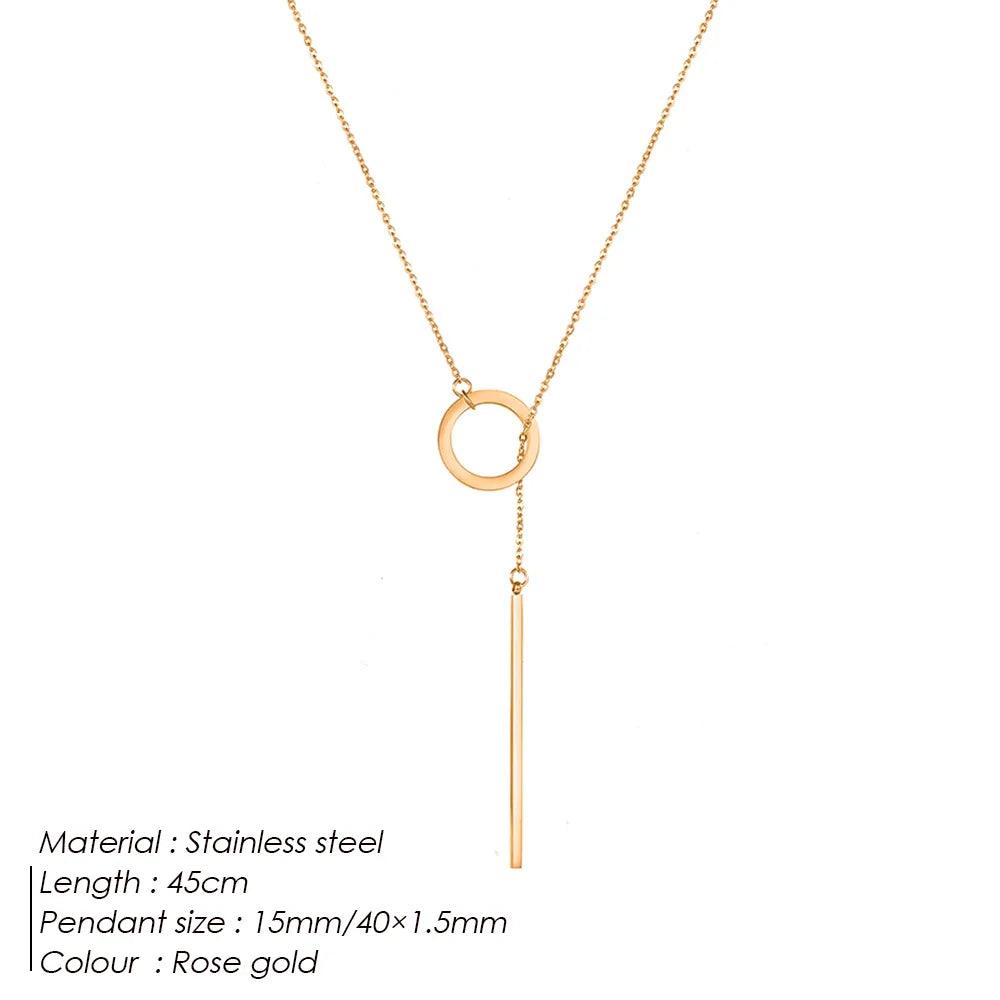Estrella - Round Stick Pendant Necklace - Jimi Brothers 