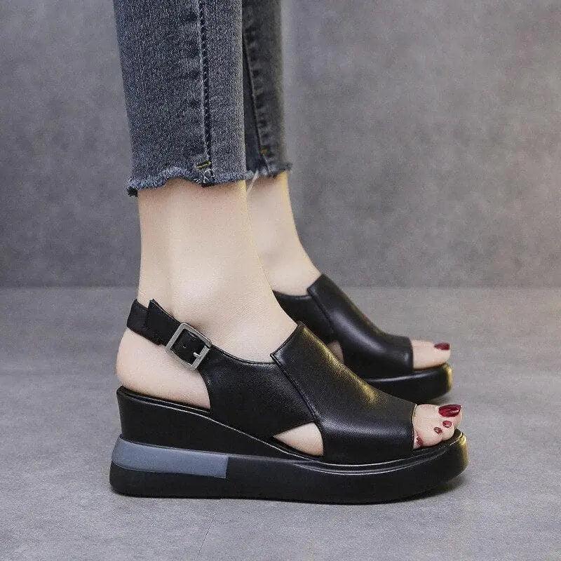 Fashion Women's Stylish Orthopedic Platform Sandals - OrtoSoft™ - Jimi Brothers 